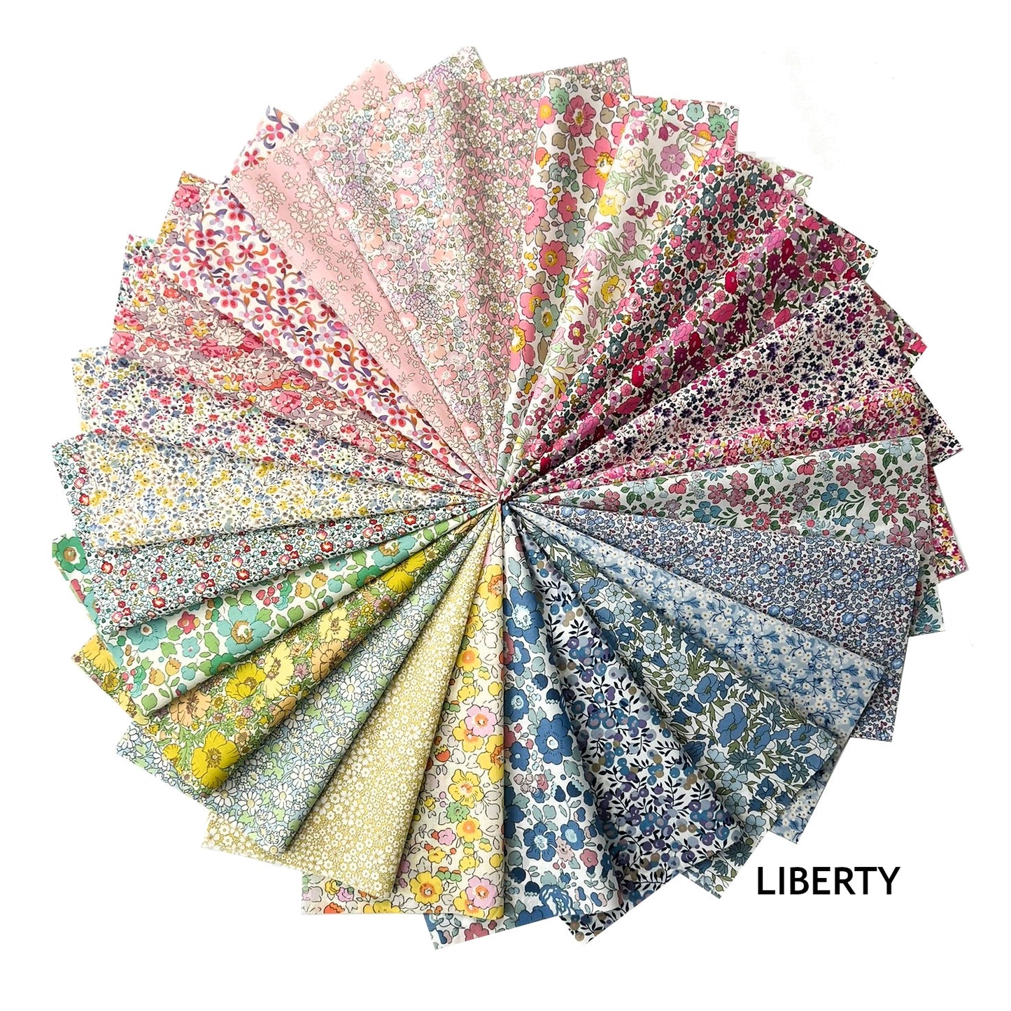 25 Liberty Fabric Tana Lawn® 10 inch Precut Pastel Squares