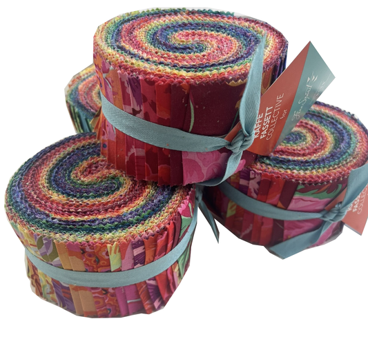 Jelly Roll Spectrum Kaffe Fassett quilting cotton - Classic collection rainbow colours
