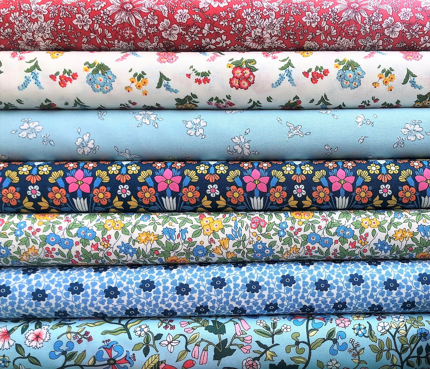 Liberty Fat Quarter Bundle - 15 Flower Show Midsummer fabrics