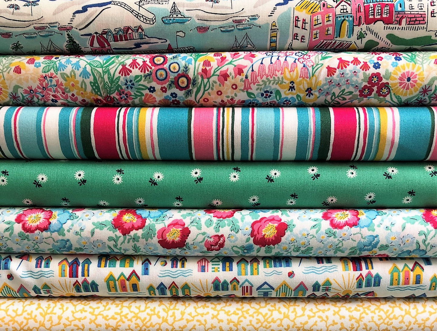 Liberty Quilting Cotton Jelly Roll - 15 Riviera Collection fabrics