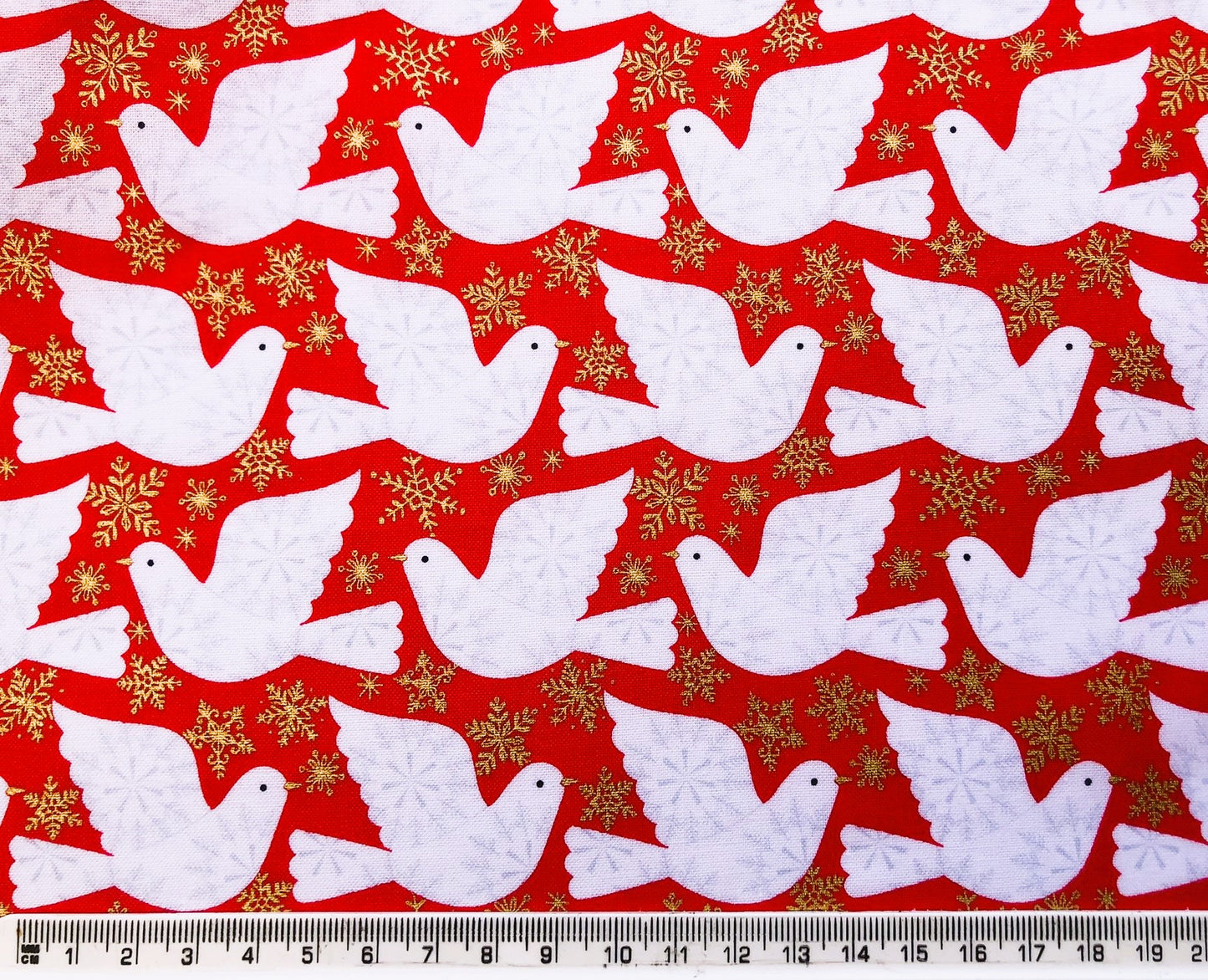 Christmas Dove Fabric - Skogen by Dashwood Studios
