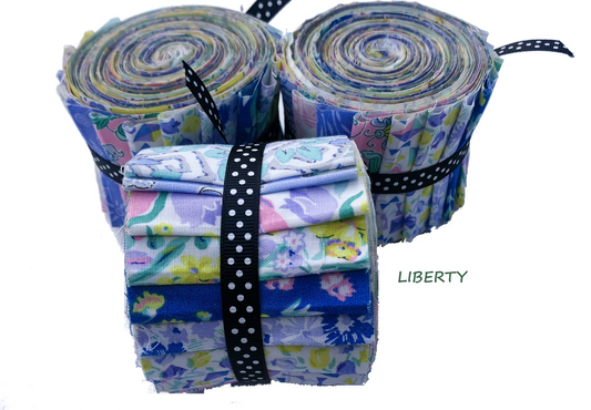 Liberty Quilting Cotton Jelly Roll - 15 London Parks fabrics