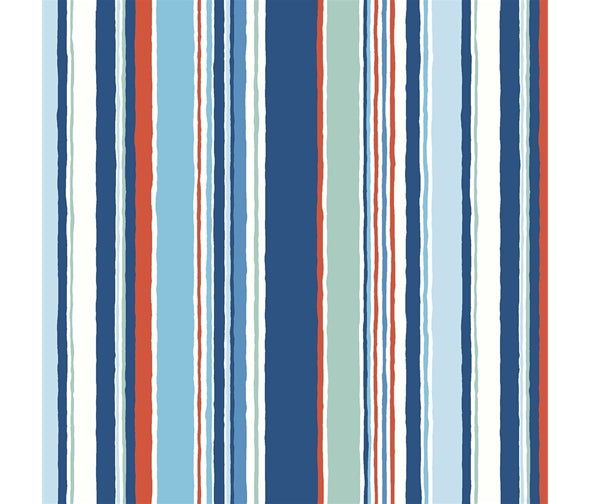Liberty Fabric Riviera Collection - Deckchair Stripe blue