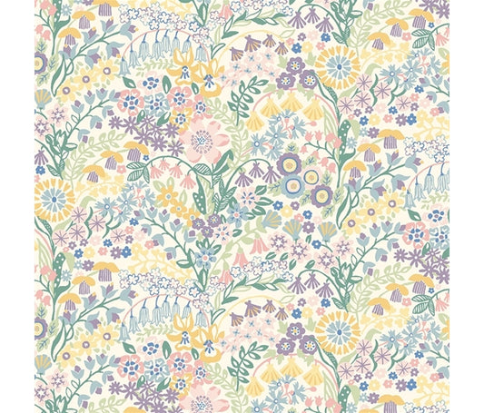 Liberty Fabric Riviera Collection - Shell Garden Pale