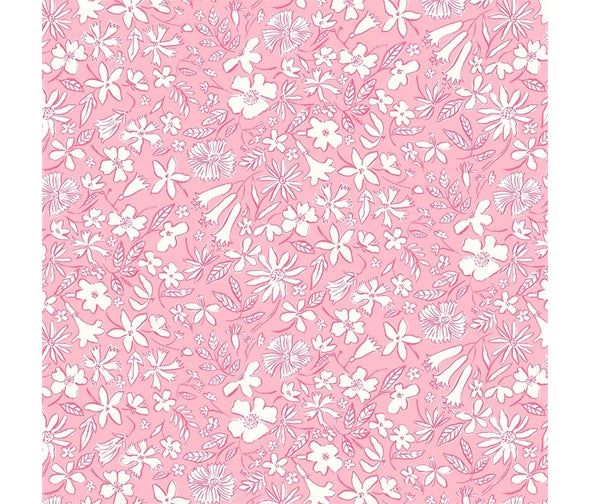 Liberty Fabric Riviera Collection - Summer Sketch Pink