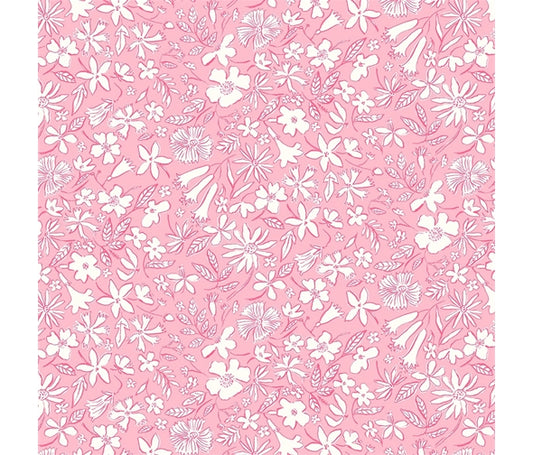 Liberty Fabric Riviera Collection - Summer Sketch Pink