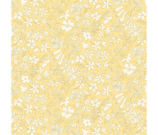 Liberty Fabric Riviera Collection - Summer Sketch Yellow