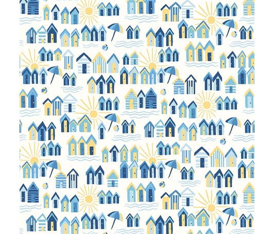 Liberty Fabric Riviera Collection - Sunny Days Blue