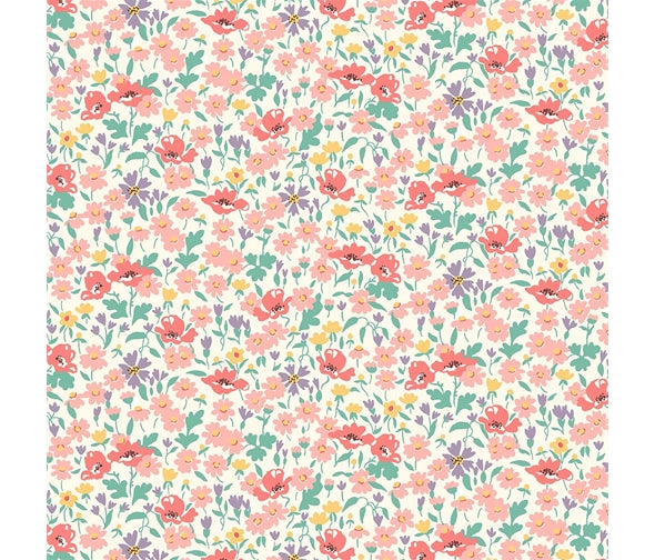 Liberty Fabric Riviera Collection - Wildflower Poppy