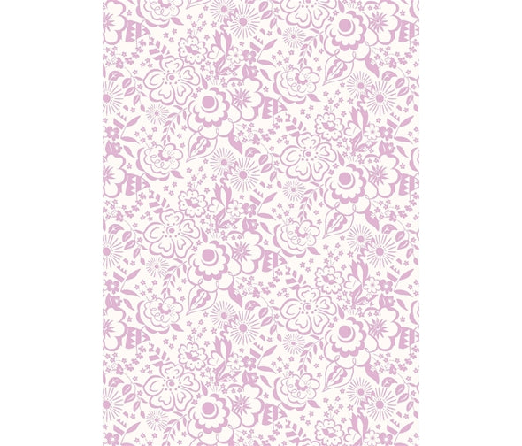 Liberty Fabric Deco Dance - Pink Lindy Silhouette