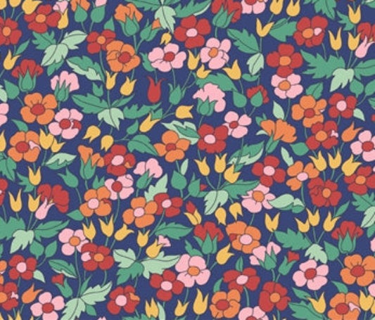 Liberty Fabric Carnaby Collection - Picailly Poppy blue