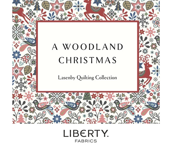 24 2.5inch strips of Liberty quilting cotton jelly roll - Woodland Christmas Collection