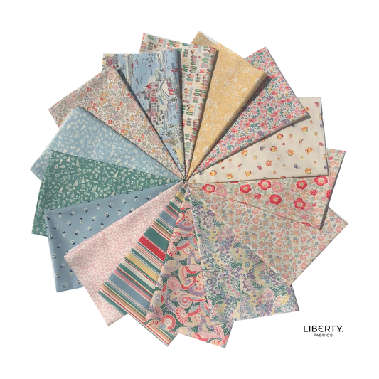 Liberty Fat Quarter Bundle Quilting Cotton - 15 Riviera Collection fabrics