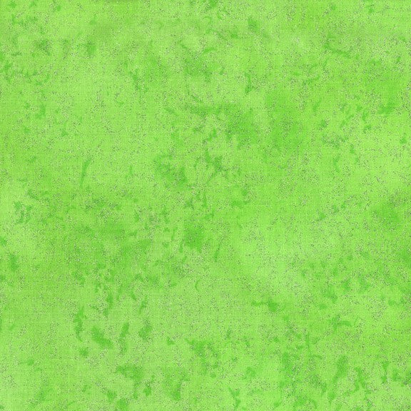 Michael Miller Fairy Frost fabric Metallic Glitter Cotton - Celery