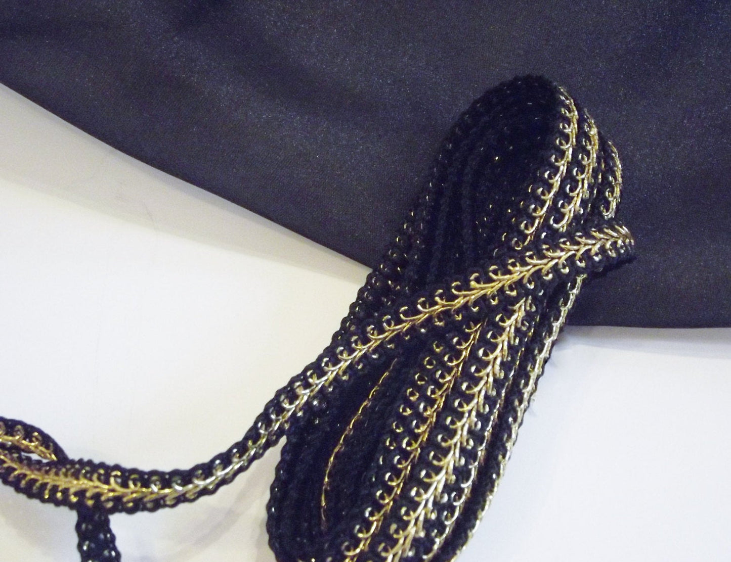 Black and Gold Trim or Braid - Costumes, Medieval Trim