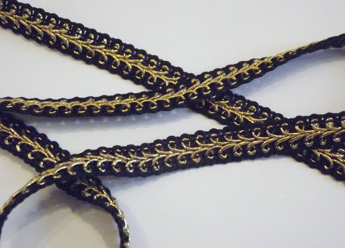 Black and Gold Trim or Braid - Costumes, Medieval Trim