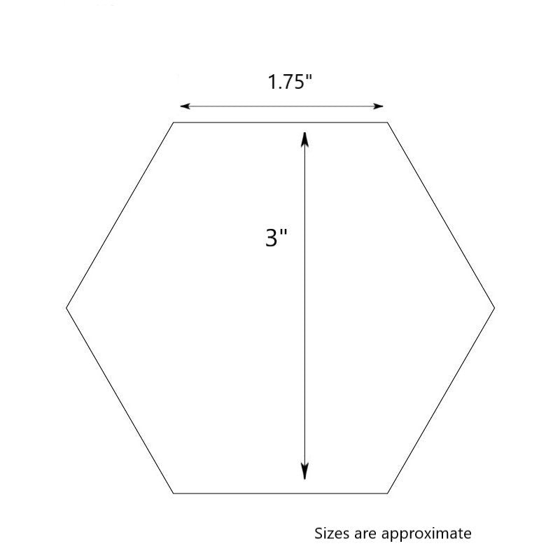 49 Liberty Lawn Paper Piecing Precut Hexagons  - Blues